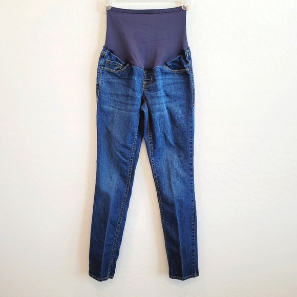 Old Navy Denim - 💕 Old Navy Maternity Dark Wash Skinny Jeans Women's Size 4